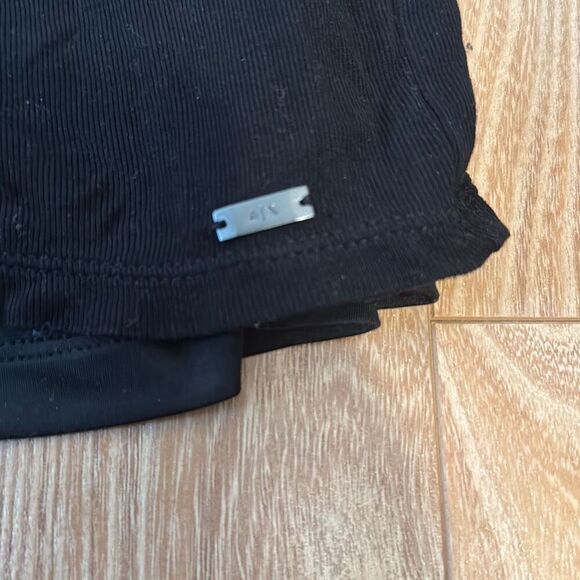 Armani exchange black blouse with silk like under tank top size large   Find a g - Picture 7 of 7